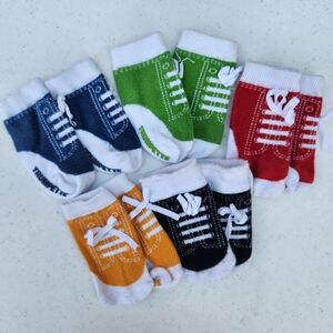 **3/$15 - Trumpette Infant "Lace-Up" Socks - 5 Pair Multicolor - 6 months